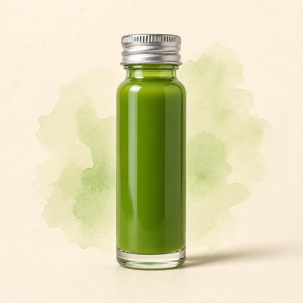MORI Green Scene 60ml wellness shot — cucumber, green apple, lime, ginger